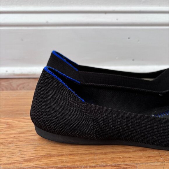 Rothy's Gone Wild: Rothy's The Point Flats in Licorice - Picture 7 of 12